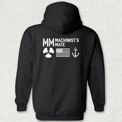 MM - Flag & Anchor Hoodie - Black