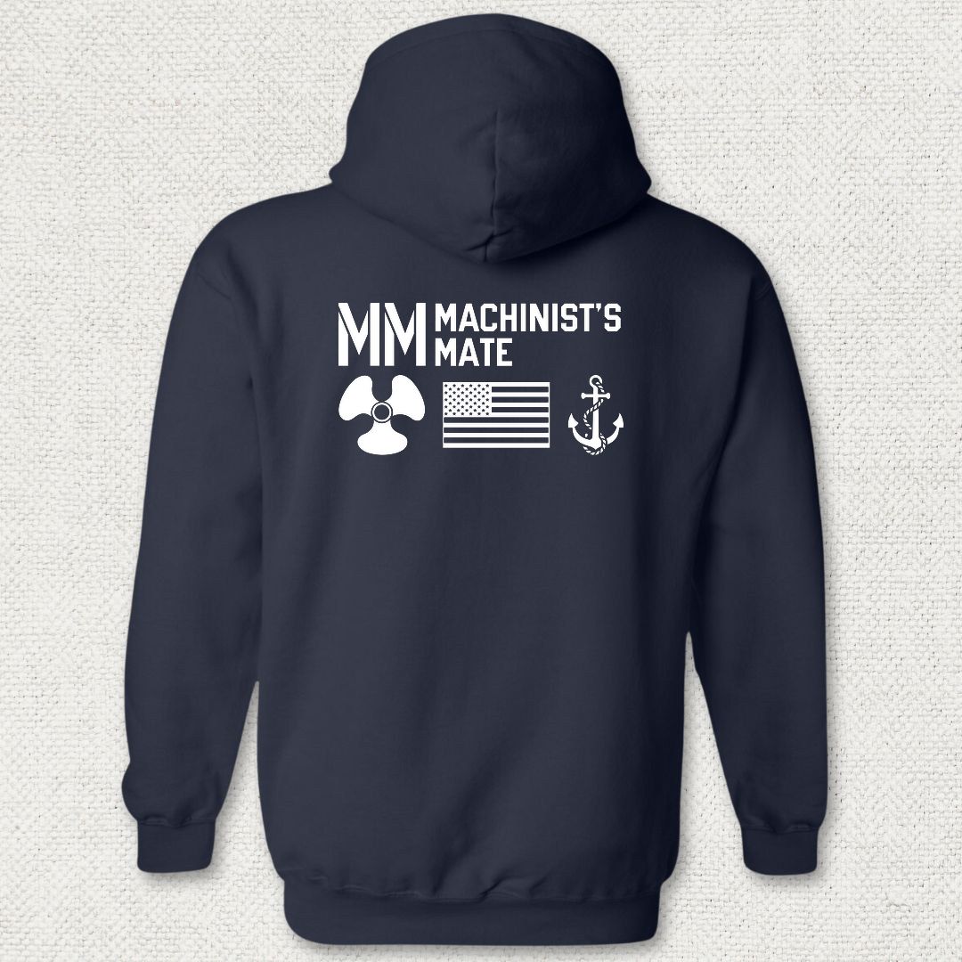 MM - Flag & Anchor Hoodie - Navy