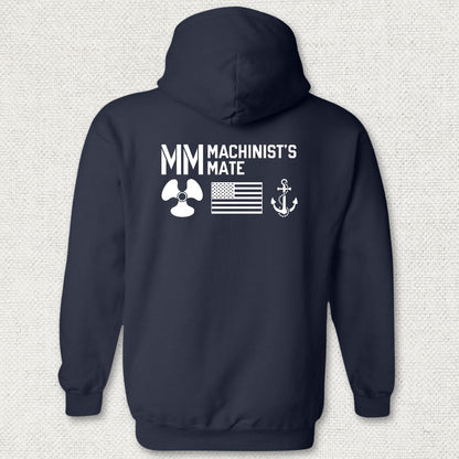 MM - Flag & Anchor Hoodie - Navy