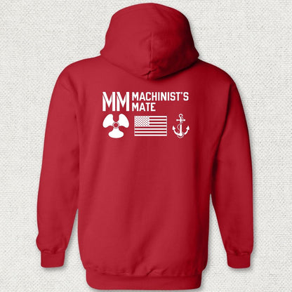 MM - Flag & Anchor Hoodie - Red