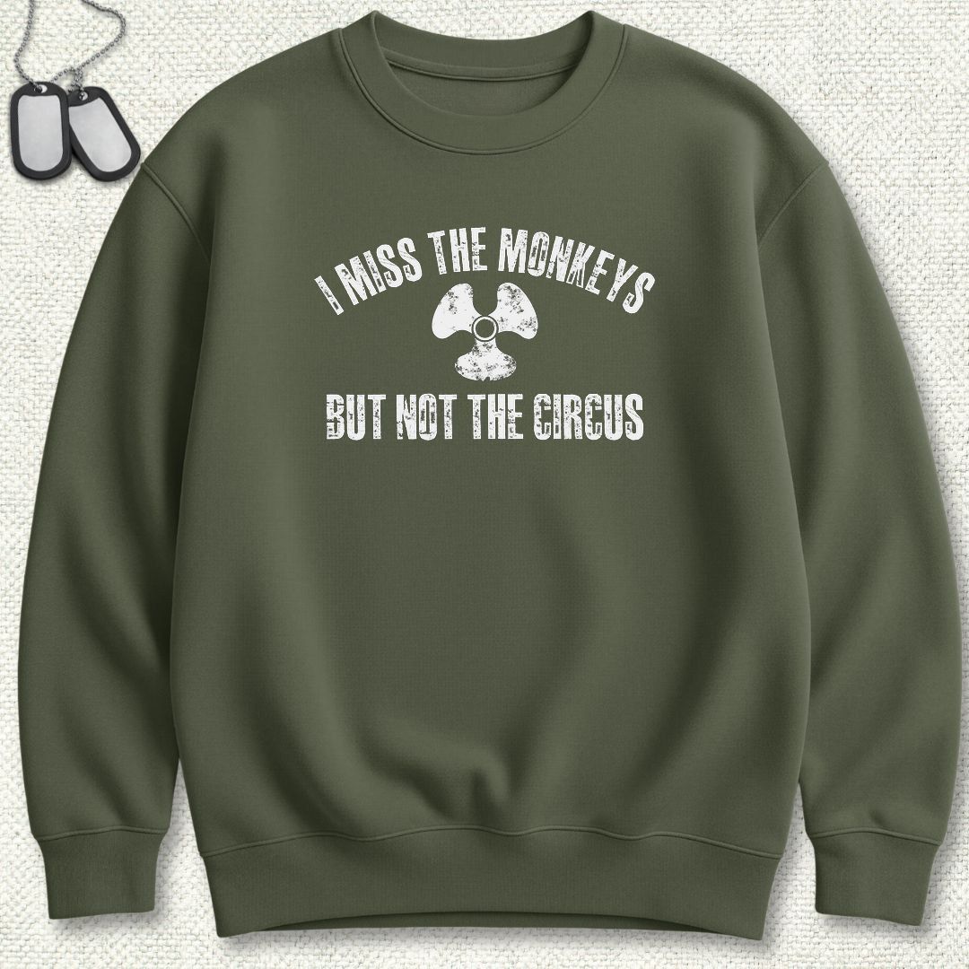 MM - I Miss The Monkeys Sweatshirt - Military Green