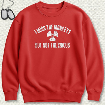 MM - I Miss The Monkeys Sweatshirt - Red