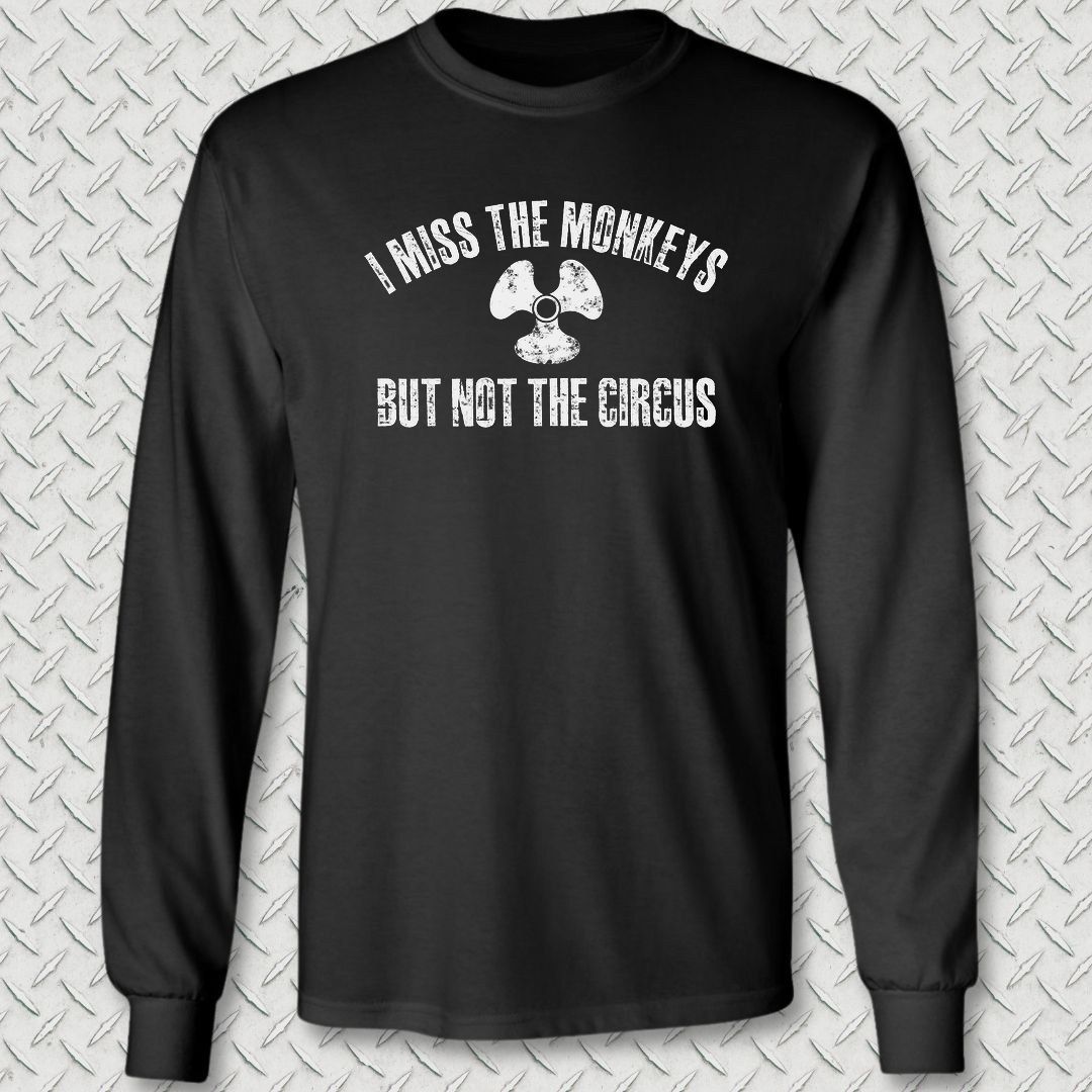 MM - I Miss The Monkeys Long Sleeve Tee - Black
