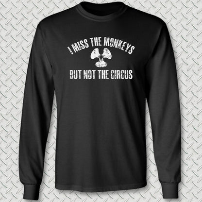 MM - I Miss The Monkeys Long Sleeve Tee - Black