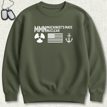 MMN - Flag & Anchor Sweatshirt - Military Green