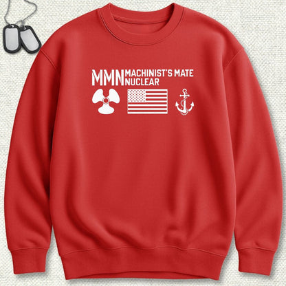 MMN - Flag & Anchor Sweatshirt - Red