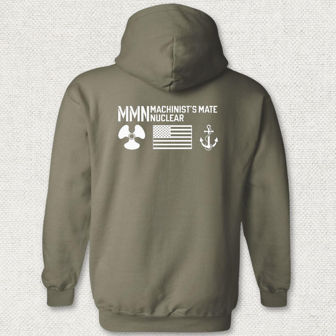 MMN - Flag & Anchor Hoodie - Military Green
