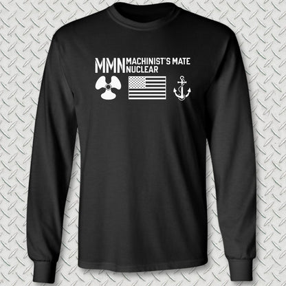 MMN - Flag & Anchor Long Sleeve Tee - Black
