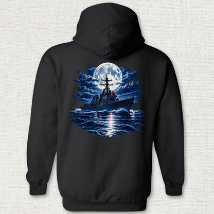 Moonlit Cruise Hoodie - Black