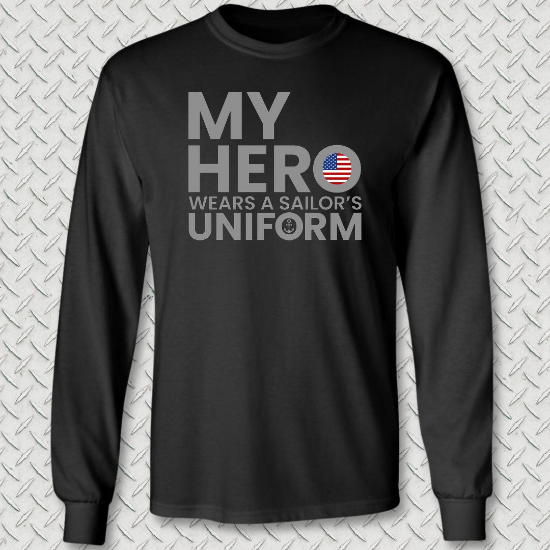 My Hero Long Sleeve Tee - Black