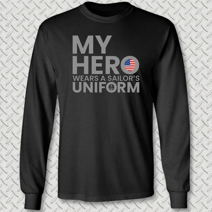 My Hero Long Sleeve Tee - Black