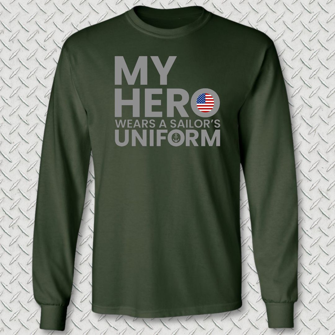 My Hero Long Sleeve Tee - Forest Green