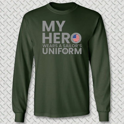 My Hero Long Sleeve Tee - Forest Green