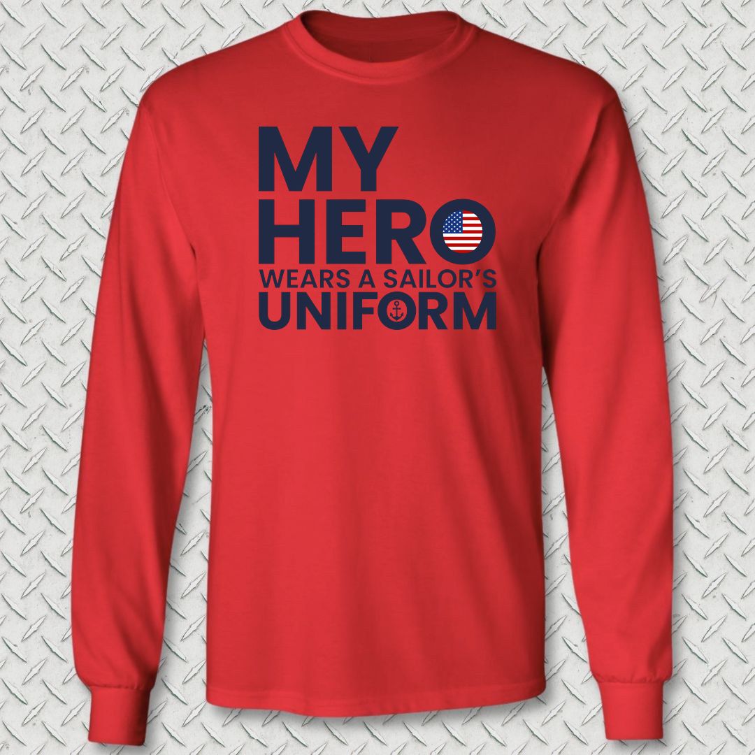 My Hero Long Sleeve Tee - Red