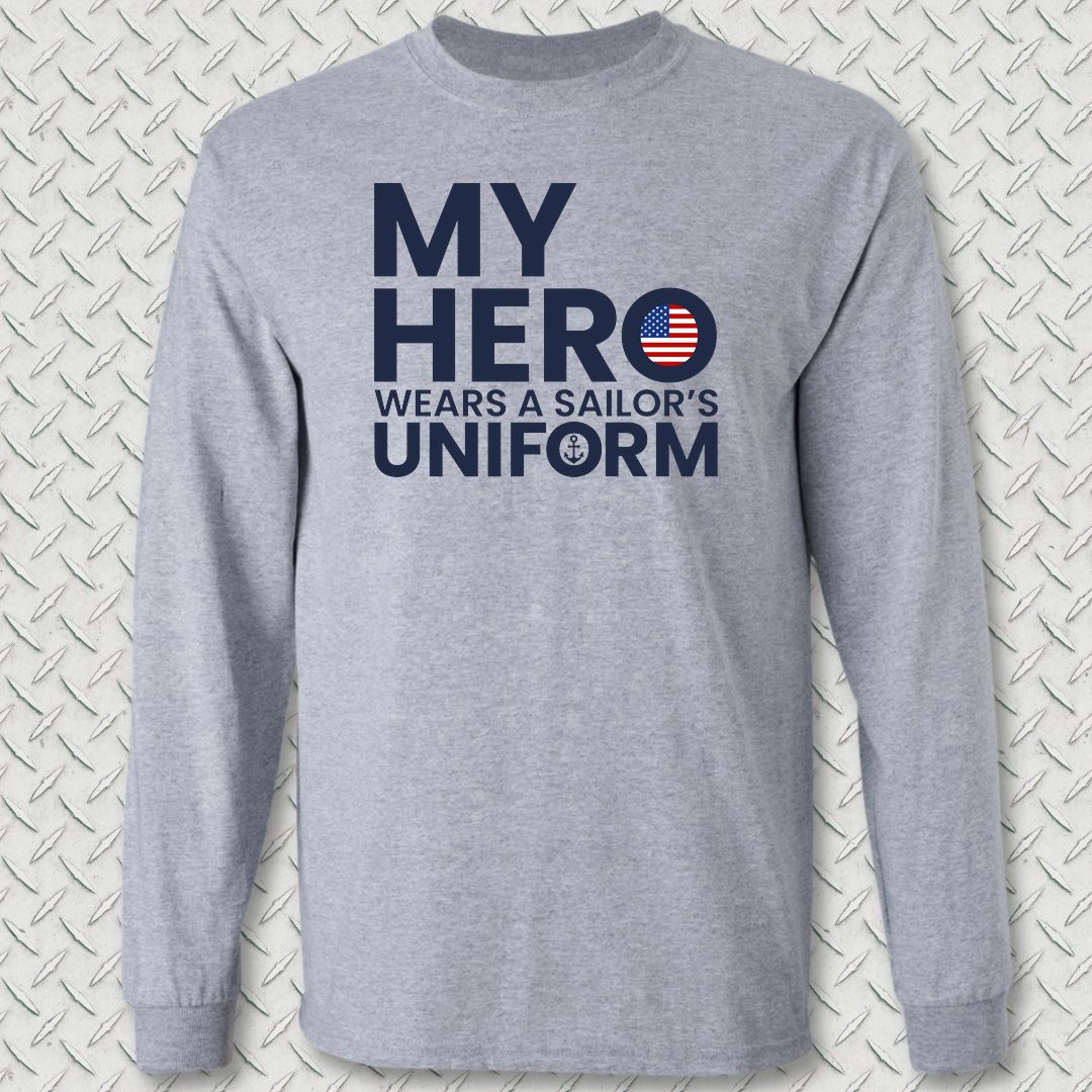 My Hero Long Sleeve Tee - Sport Grey