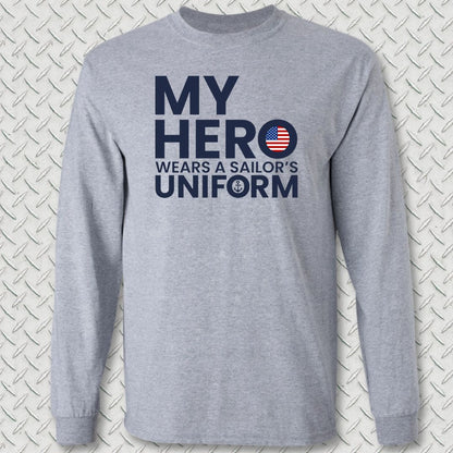 My Hero Long Sleeve Tee - Sport Grey