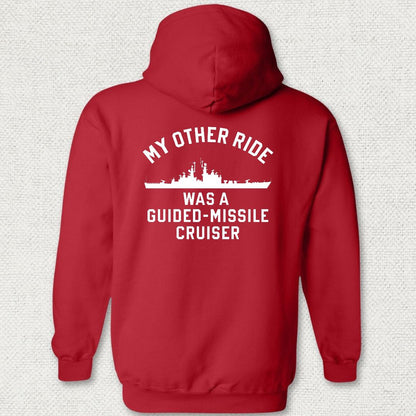 My Other Ride - Guided Missile Cruiser (California-Class) Hoodie - Red