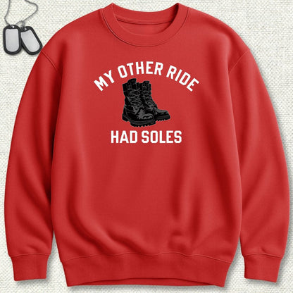 My Other Ride Had Soles Sweatshirt - Red