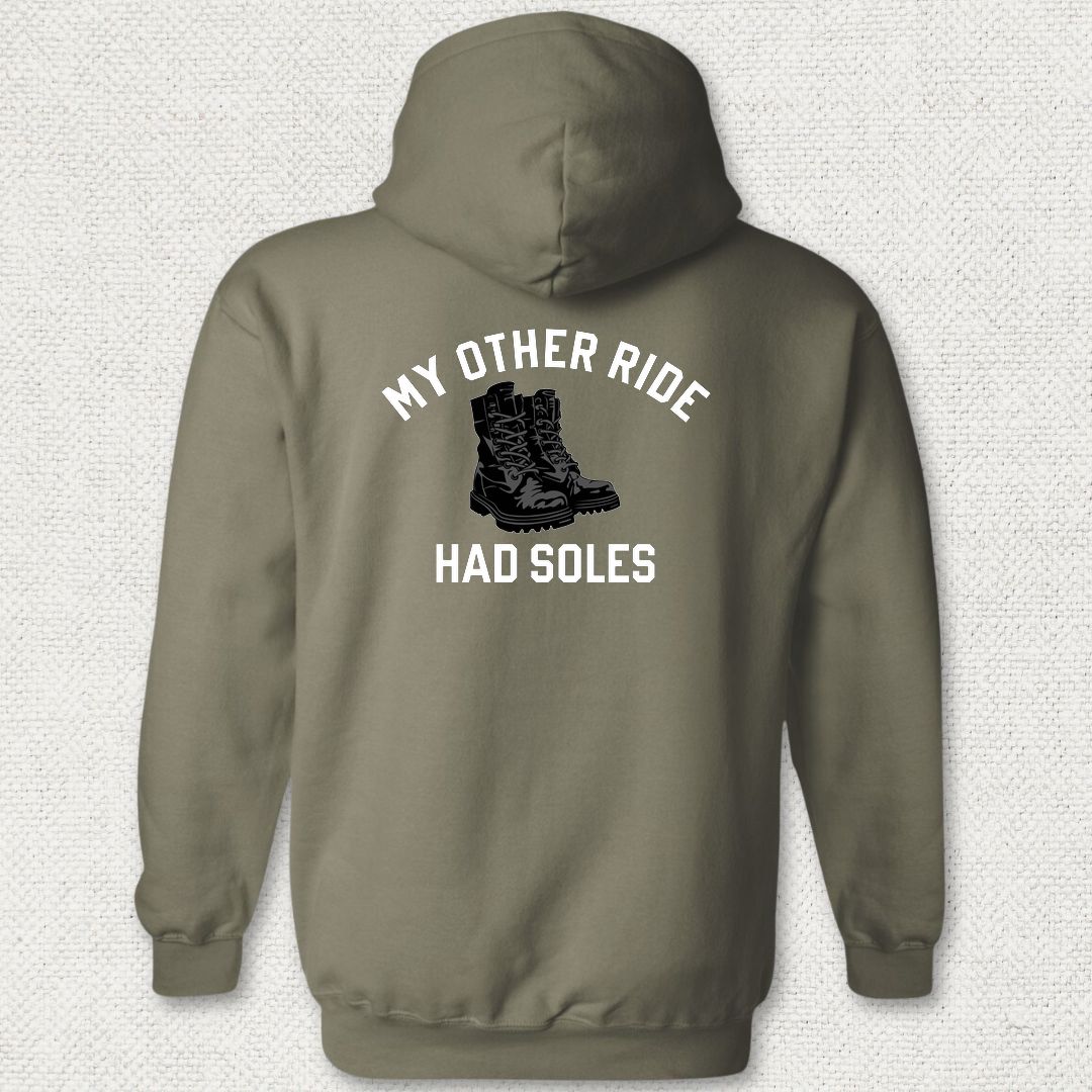 My Other Ride Had Soles Hoodie - Military Green
