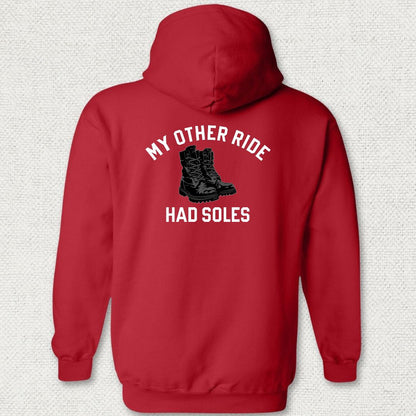 My Other Ride Had Soles Hoodie - Red