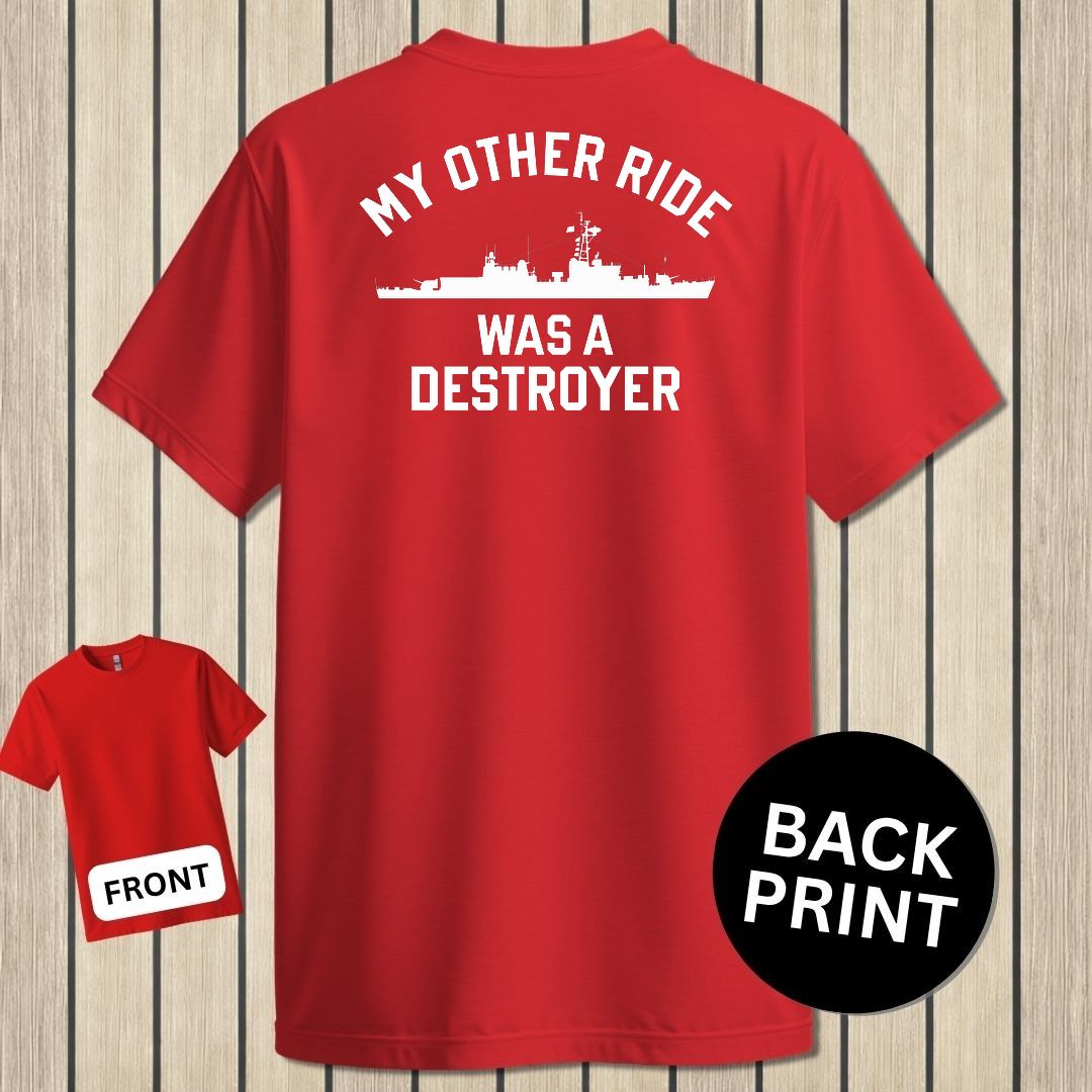 My Other Ride Was A Destroyer (Gearing-class) - Red
