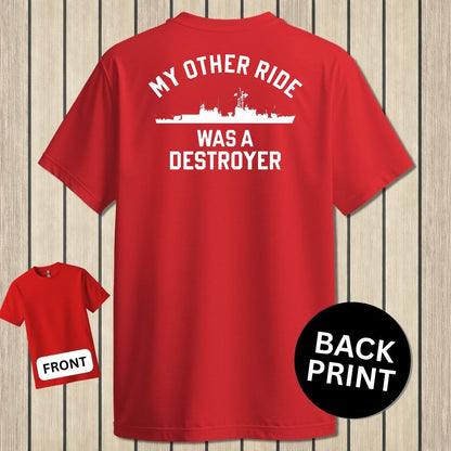 My Other Ride Was A Destroyer (Gearing-class) - Red