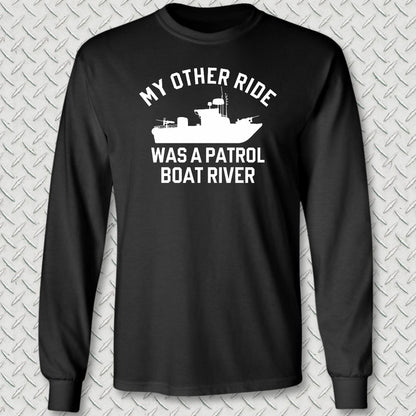 My Other Ride Was A PBR Long Sleeve Tee - Black