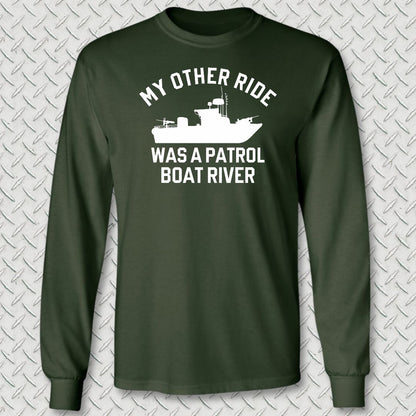 My Other Ride Was A PBR Long Sleeve Tee - Forest Green