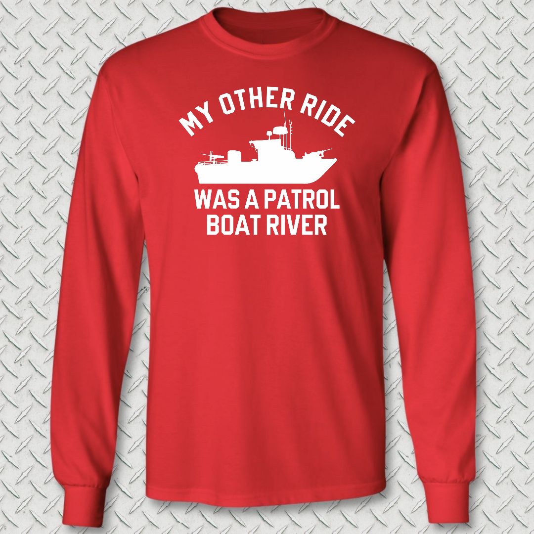 My Other Ride Was A PBR Long Sleeve Tee - Red