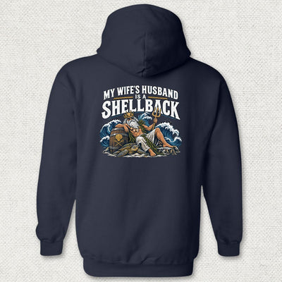 My Wife's Husband Is A Shellback Hoodie