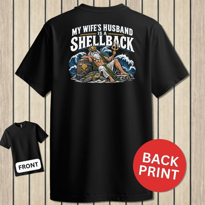My Wife's Husband Is A Shellback - Black