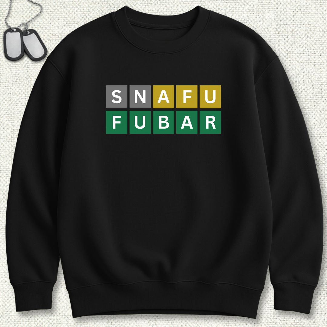 Naval Word Game Sweatshirt - Black