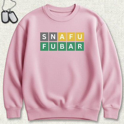 Naval Word Game Sweatshirt - Pink