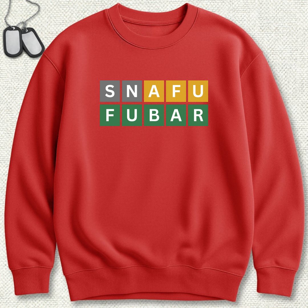 Naval Word Game Sweatshirt - Red