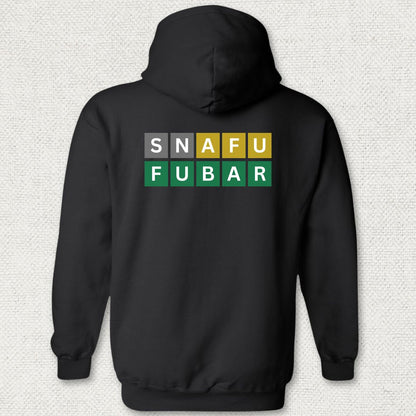 Naval Word Game Hoodie - Black