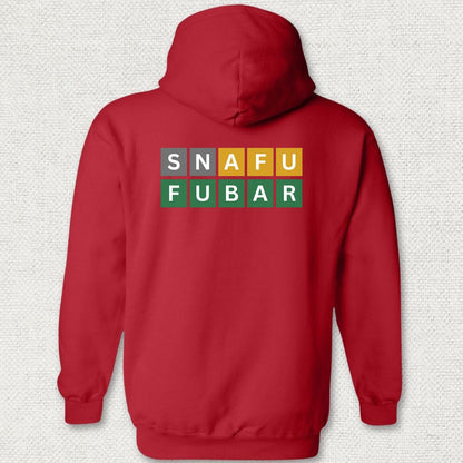 Naval Word Game Hoodie - Red