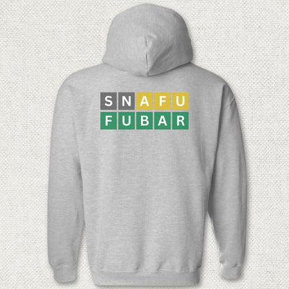 Naval Word Game Hoodie - Sport Grey