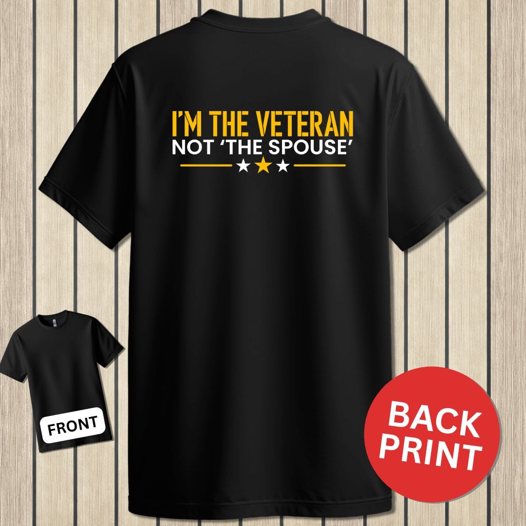 NavyHumor Classic Cotton T-shirt Black / S I'm The Veteran