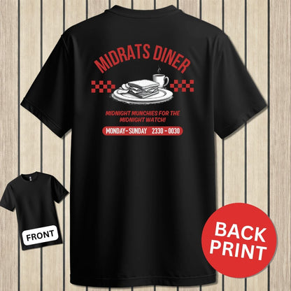 NavyHumor Classic Cotton T-shirt Black / S Midrats Diner