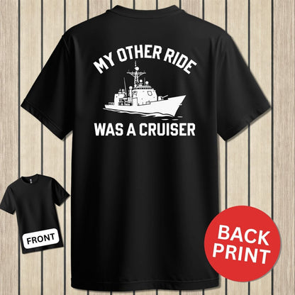 NavyHumor Classic Cotton T-shirt Black / S My Other Ride - Cruiser
