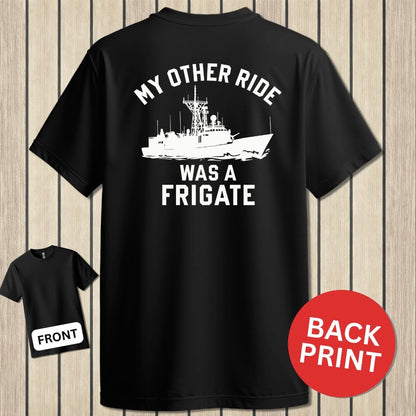 NavyHumor Classic Cotton T-shirt Black / S My Other Ride - Frigate