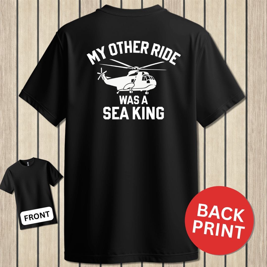 NavyHumor Classic Cotton T-shirt Black / S My Other Ride - Sea King