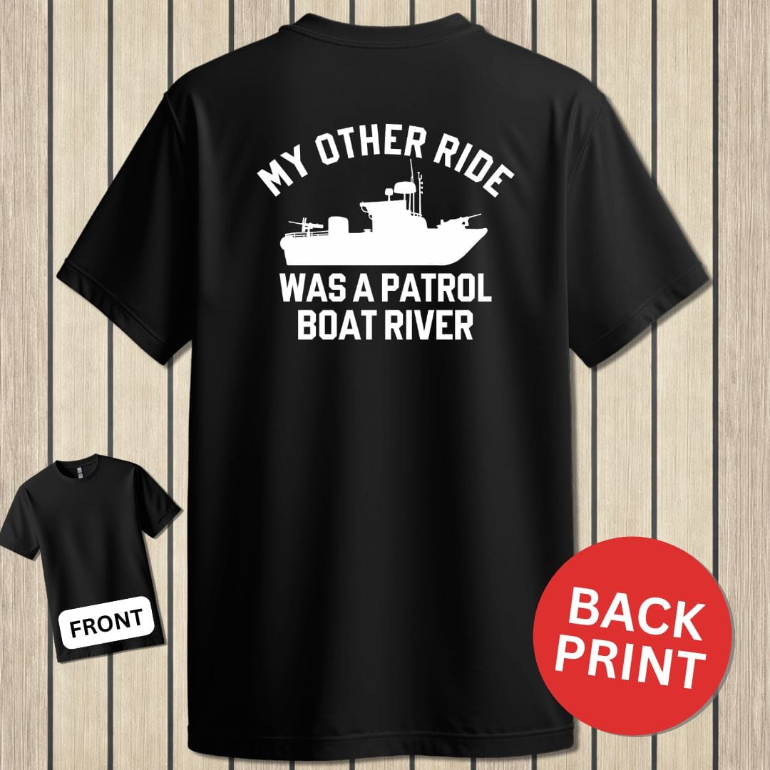 NavyHumor Classic Cotton T-shirt Black / S My Other Ride Was A PBR