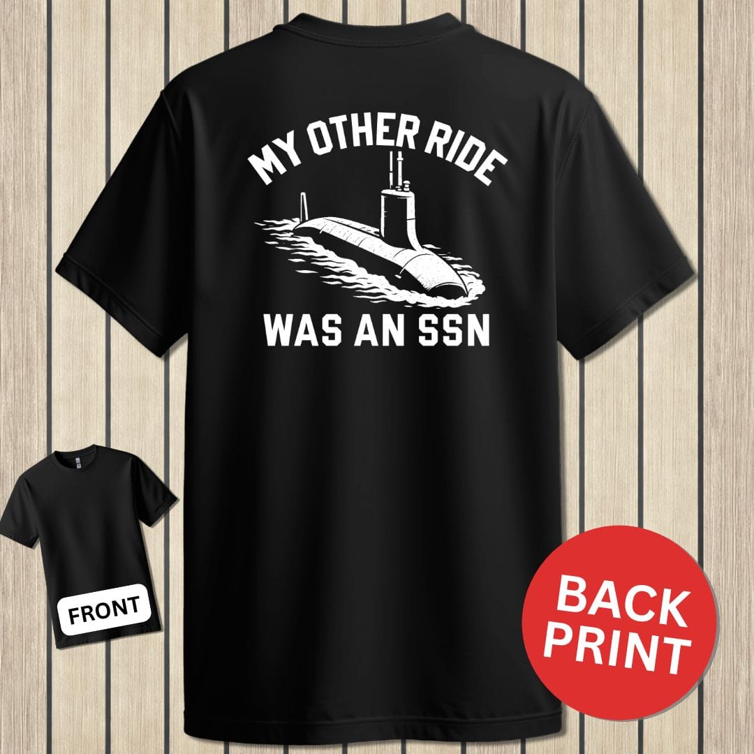 NavyHumor Classic Cotton T-shirt Black / S My Other Ride Was An SSN