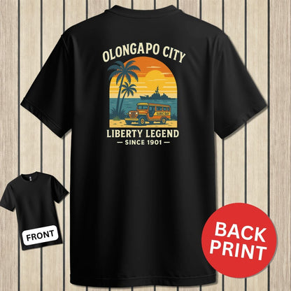 NavyHumor Classic Cotton T-shirt Black / S Olongapo City - Liberty Legend