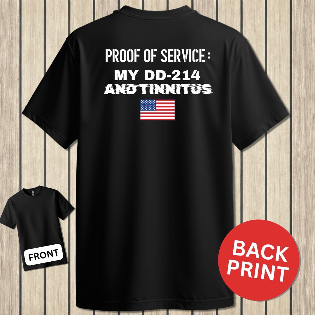 NavyHumor Classic Cotton T-shirt Black / S Proof of Service
