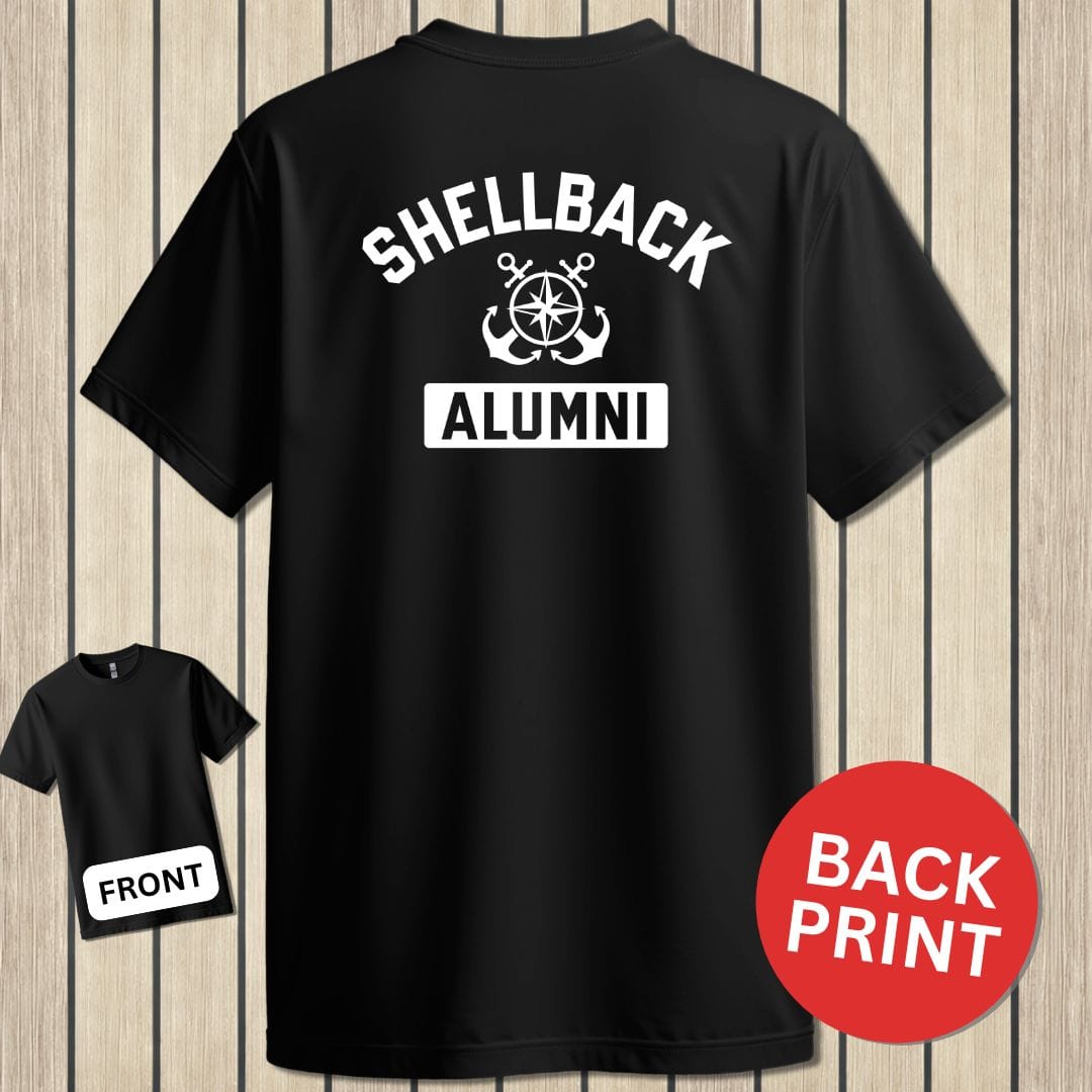 NavyHumor Classic Cotton T-shirt Black / S Shellback Alumni