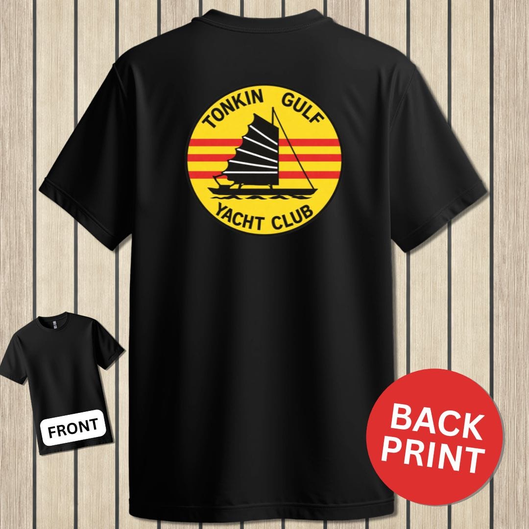 NavyHumor Classic Cotton T-shirt Black / S Tonkin Gulf Yacht Club