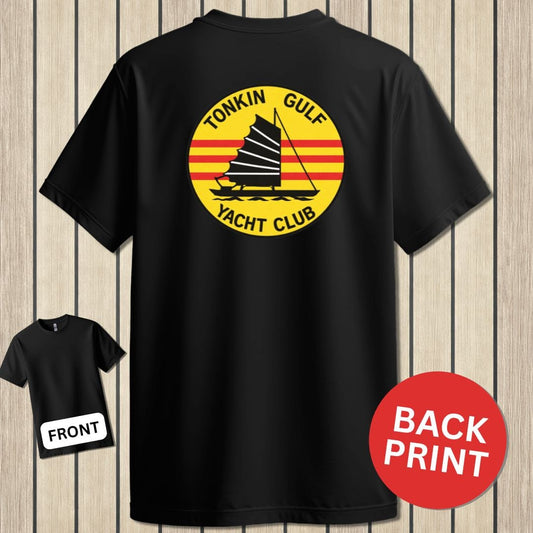 NavyHumor Classic Cotton T-shirt Black / S Tonkin Gulf Yacht Club