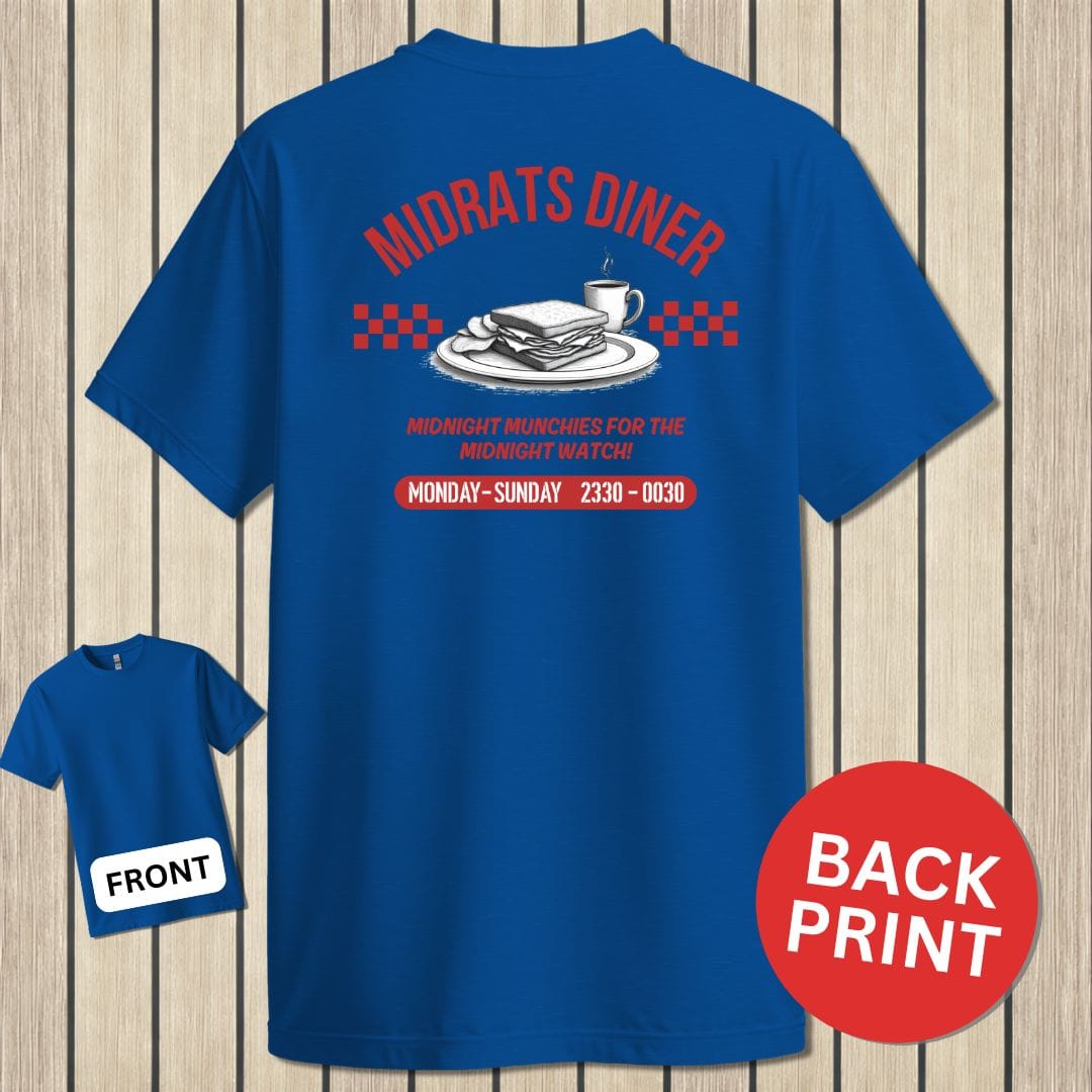 NavyHumor Classic Cotton T-shirt Blue / S Midrats Diner